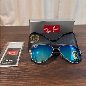 Rayban aviator glasses blue tint